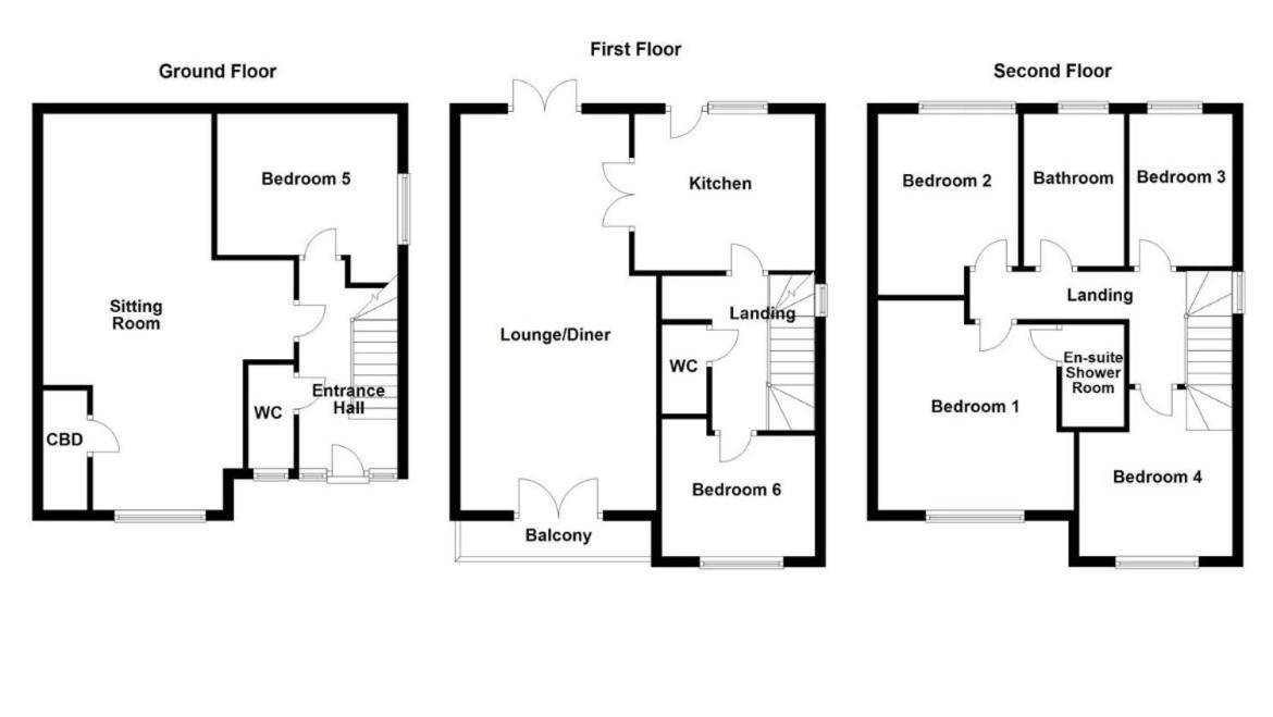 House Of Kaima - 6 Bed Detached Villa Dewsbury Exterior foto